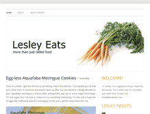 Tablet Screenshot of lesleyeats.com